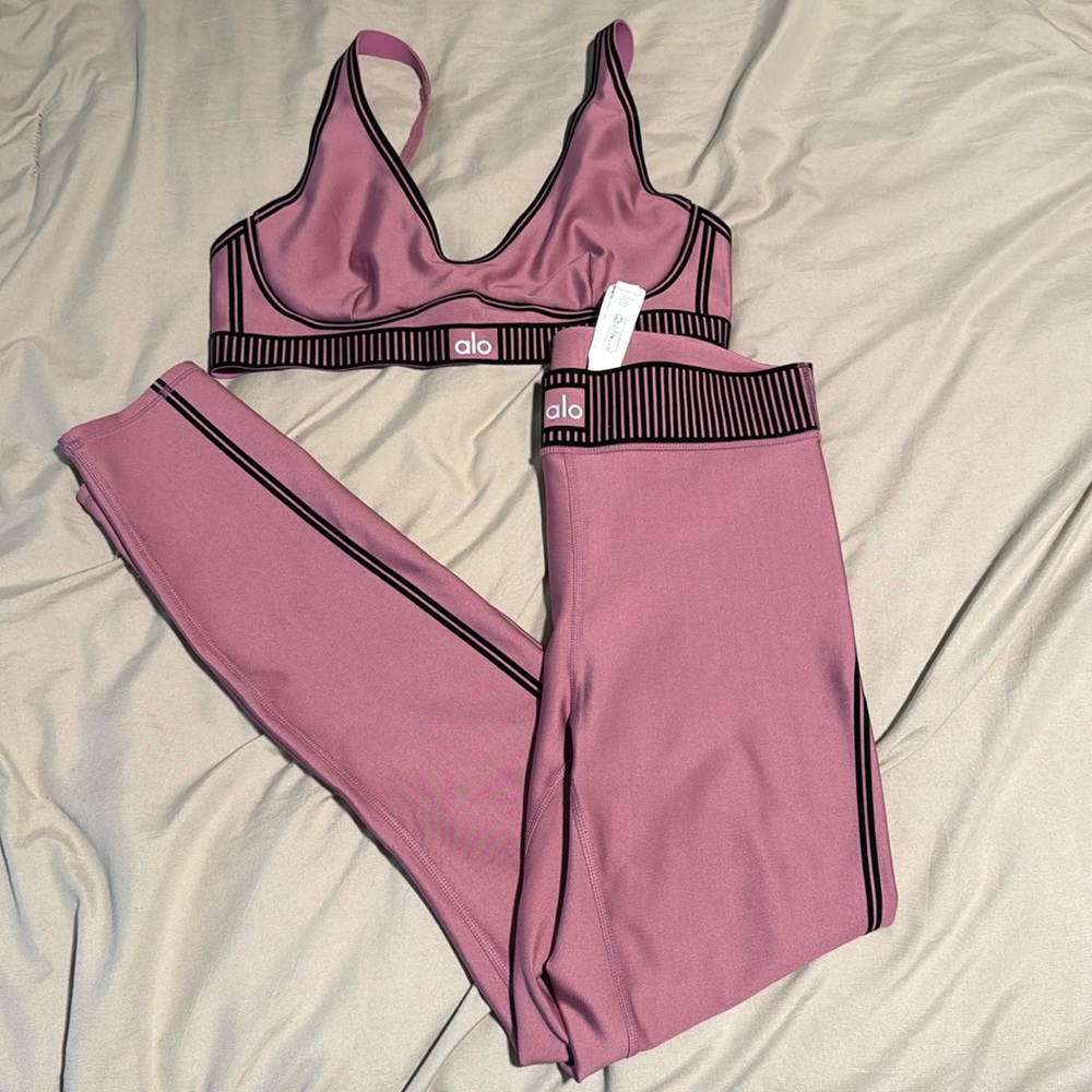 ALO bra and leggings set - no padding in bra. Both size medium. EUC.